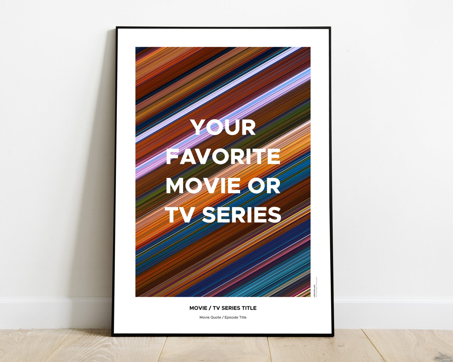 O Teu Póster Personalizado de Filme ou Episódio de Série de TV