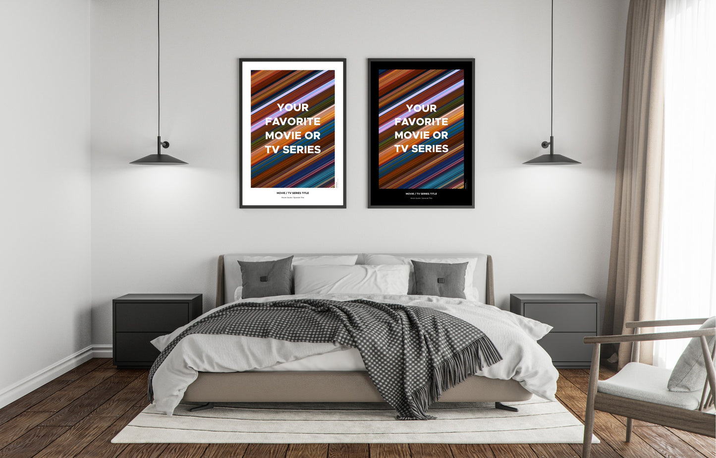 O Teu Póster Personalizado de Filme ou Episódio de Série de TV