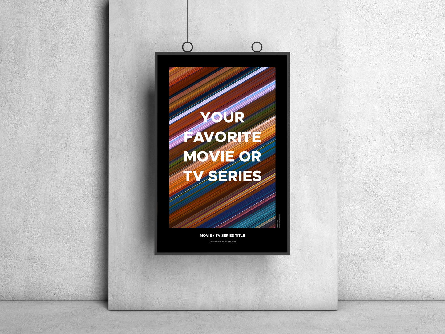 O Teu Póster Personalizado de Filme ou Episódio de Série de TV