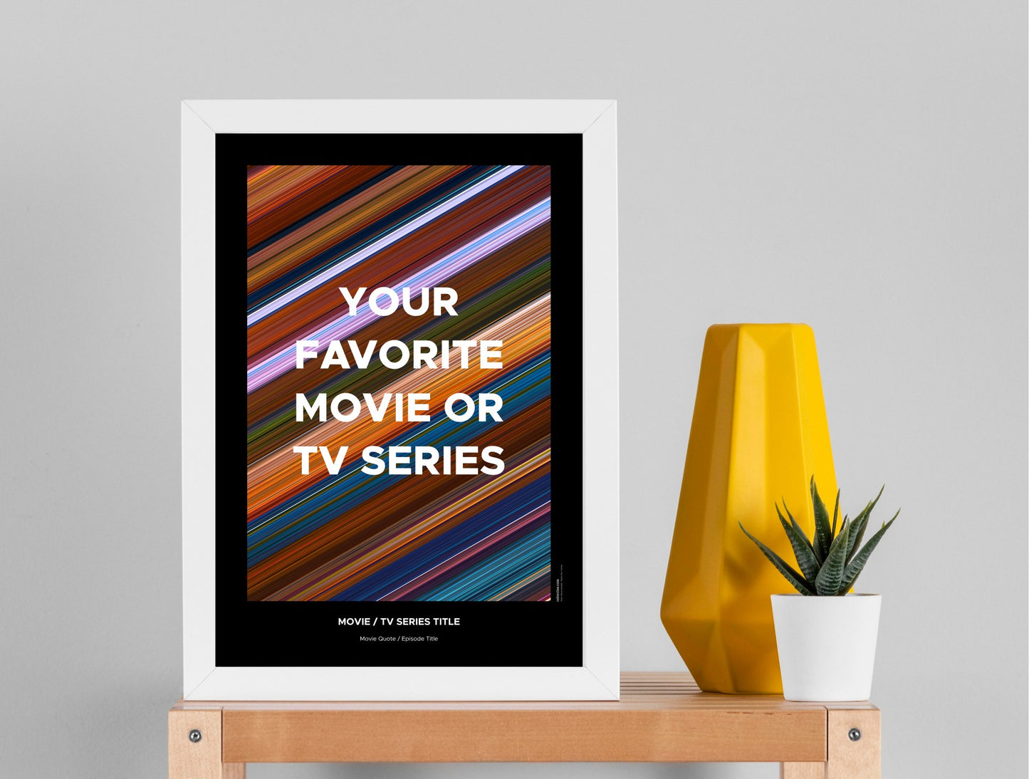 O Teu Póster Personalizado de Filme ou Episódio de Série de TV