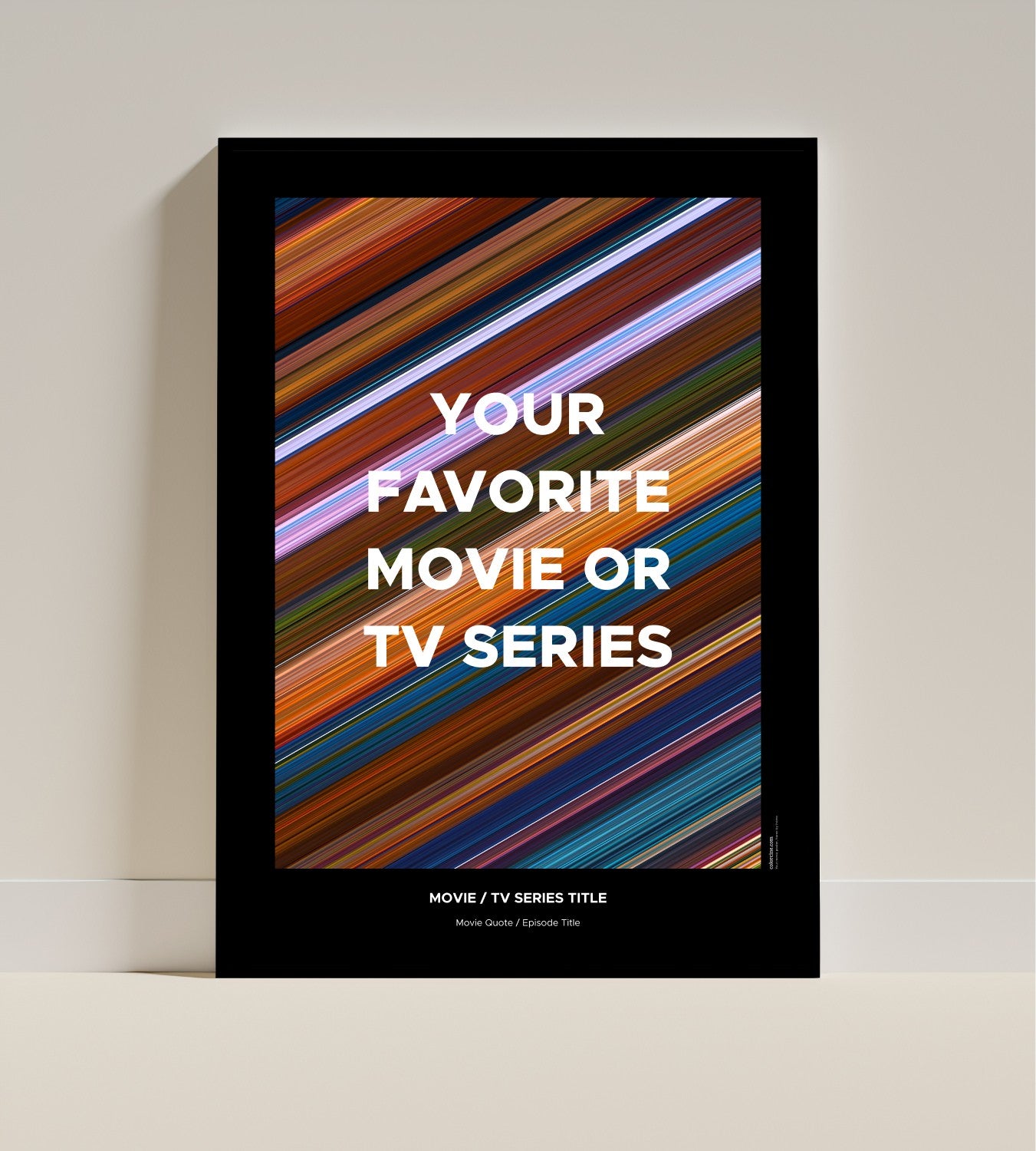O Teu Póster Personalizado de Filme ou Episódio de Série de TV