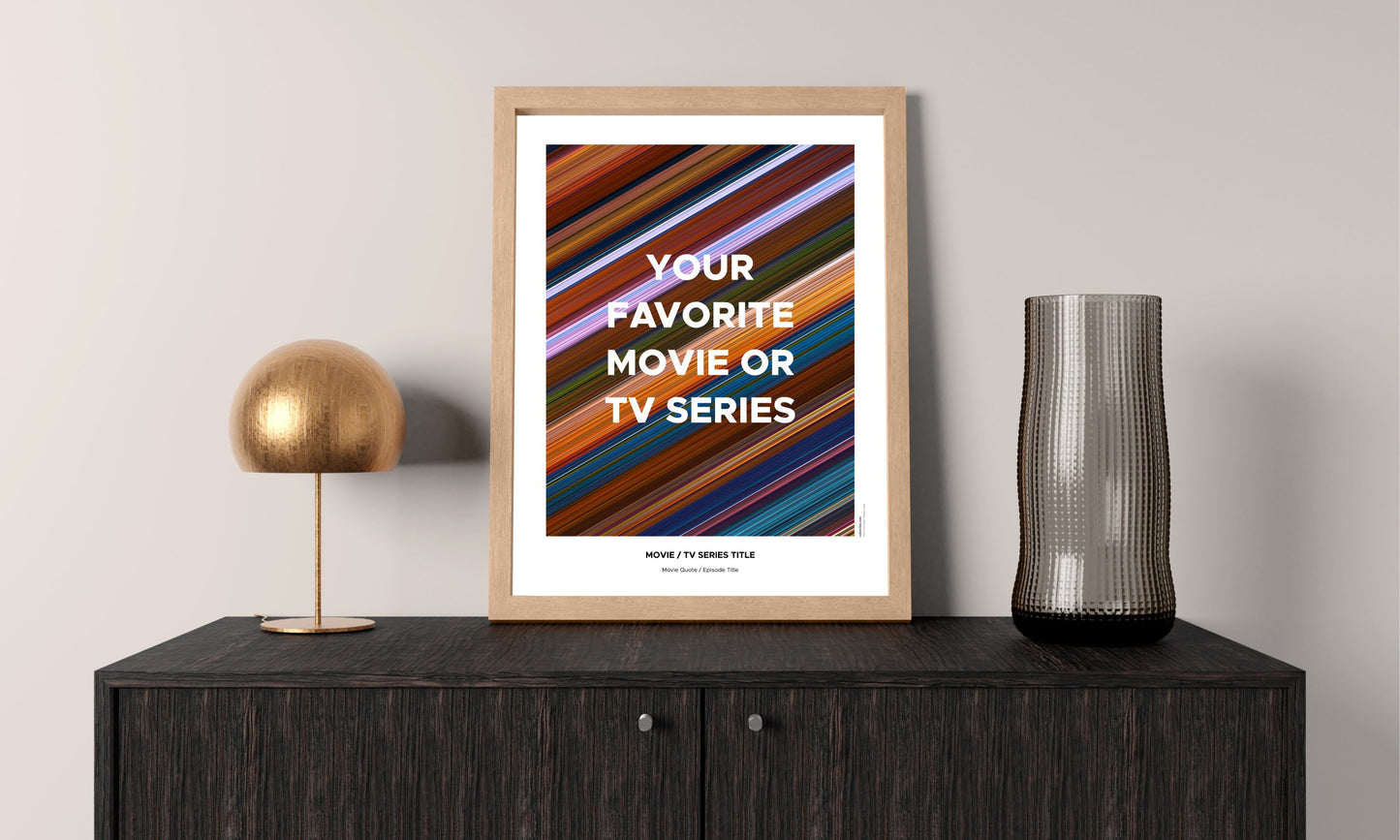 O Teu Póster Personalizado de Filme ou Episódio de Série de TV